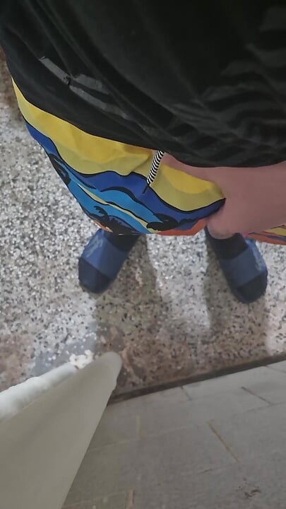Fat, juicy Bulgarian cock, with a head swollen to the point of bursting, smears semen all over the wall of an old bathroom.