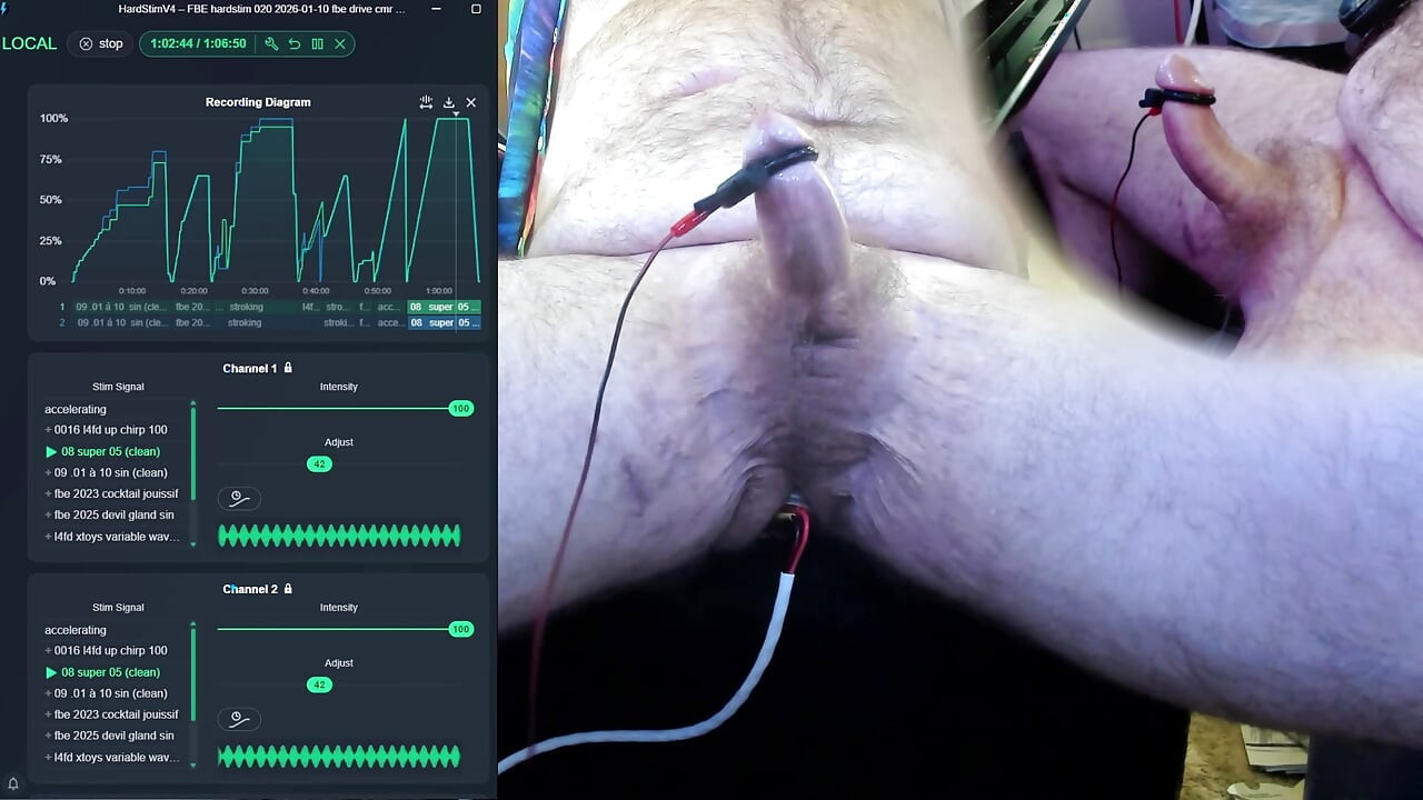 FBE hardstim 020, autre chevauchage (électrode différente)