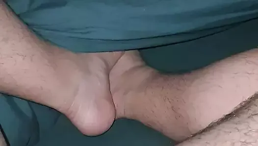 Step mom magical hand plays with step son balls and his cock