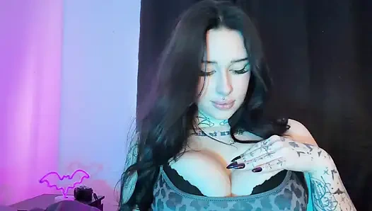Vollbusige britische goth ASMR JOI