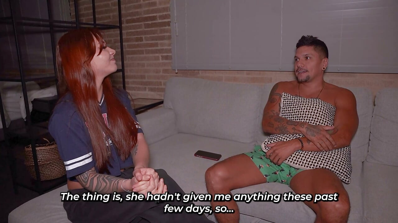 Tattooed Girl Catches Her Best Friend's Boyfriend Masturbating and Ends Up Helping Him