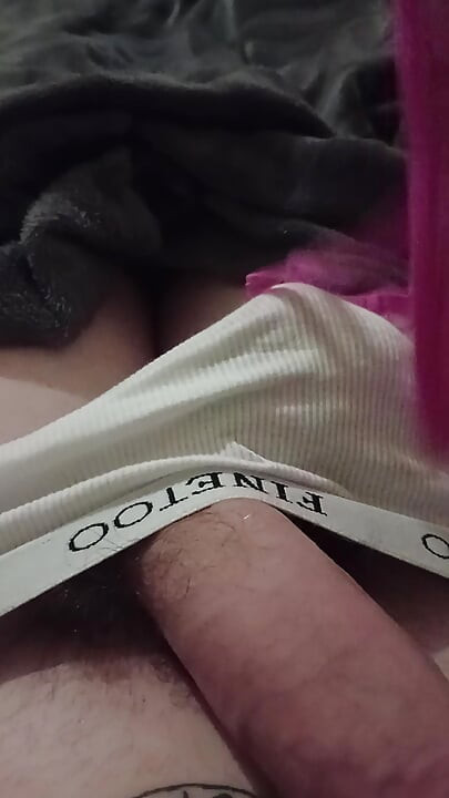 Super Thick Cum Shot Into My Friends Cute Pink Panty