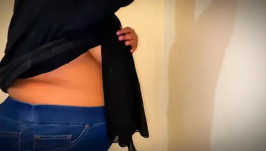 Turki Curvy Hot Muslim Stepmom Wearing Jeans Pant & Show Big Ass & Puffy Tits & Make Me Supper Horny