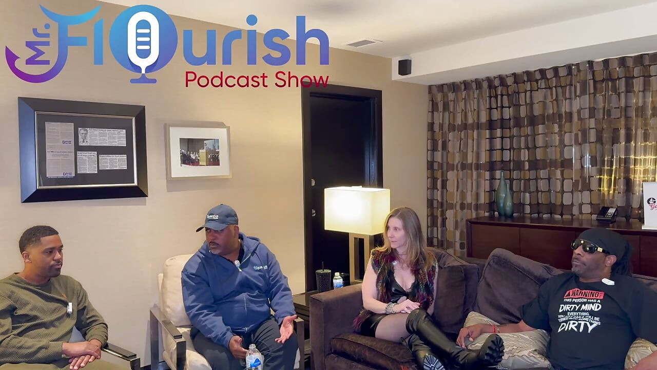 Mrflourish Podcast en kveldsaffære i Dallas med Mrmajic, Shante Spice og Darren Blaze