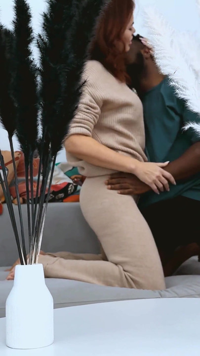 Desperate Busty MILF Experiences Interracial Affair with Younger Lover