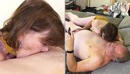 Granny Carmen's Slave Princess Leia Gives Jabba's Customer A Royal Cock Sucking! 72125CAMS26M