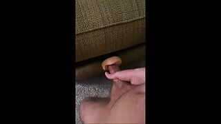 Fucking the Fleshlight in Between the Couch Cushions, Jeffrey Jaxxon Prepares for Yet Another Cum Bath