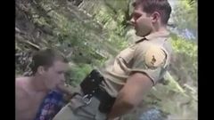 Sheriff punishes twink with his cock for breaking the law