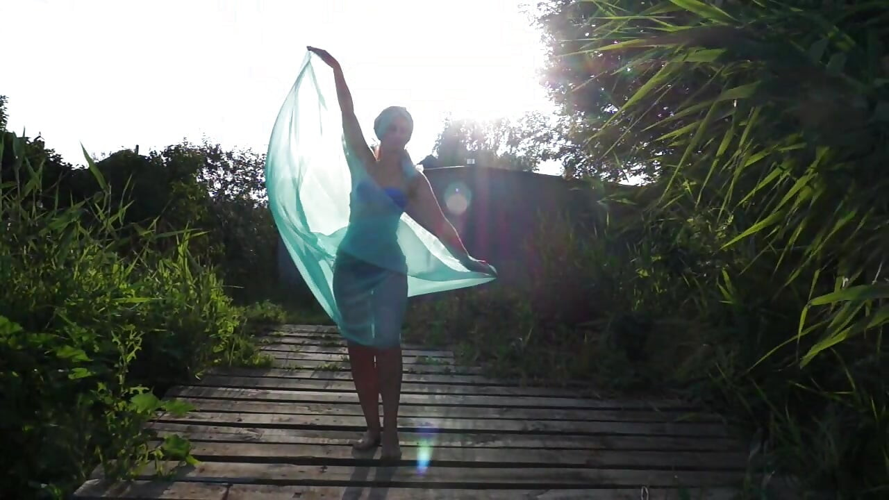 Semi-nude dance on planket
