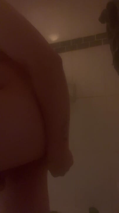 Anal fun in the shower
