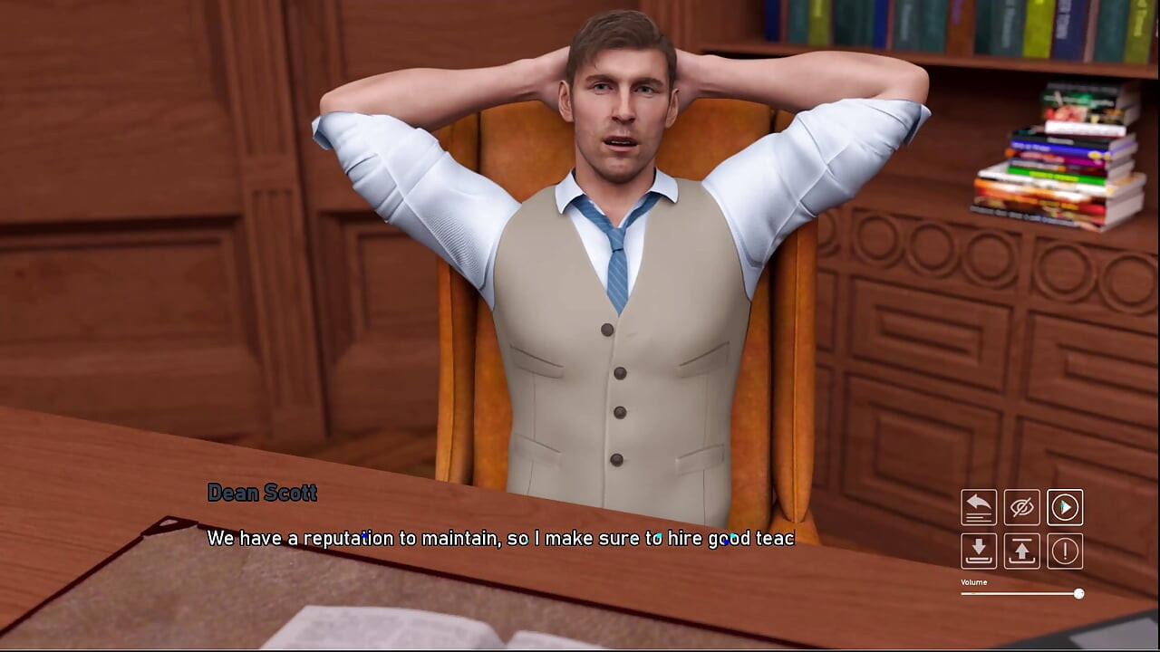 Steps of Debauchery 18 Cant Believe She Will Give the Dean a Blowjob Under His Desk