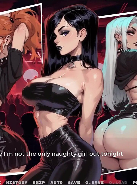 My New Girlfriend  Taboo Hentai Game  Ep.40 Goth Girl Blowbang in the Toilet!