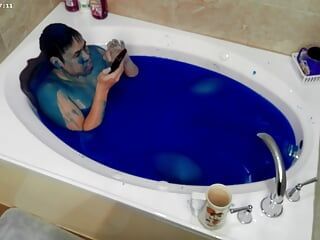 Ultimate Blue Slime Bath 4K HD Ultra TEMU Camera Edition