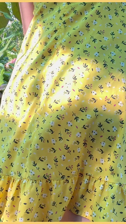Epic moment from "Wifey heads out in a cute summer dress braless and looks amazing with her blonde hair."