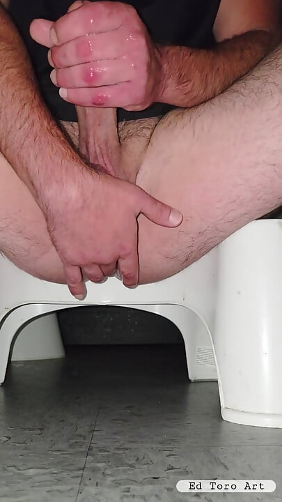 Butt plug, big dick squirt and cum