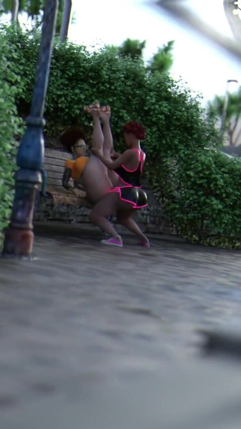 Your Girlfriend getting Anal Fuckedd by her Gay Trans Best friend in public park - sassycomics | Clip 1