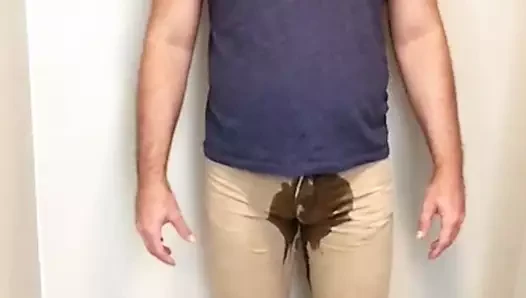 Pissed my tight shorts