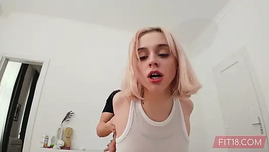 FIT18 - Molly Cute and Nata Gold - Threesome With Tiny and Skinny Russian and Latvian Amateurs