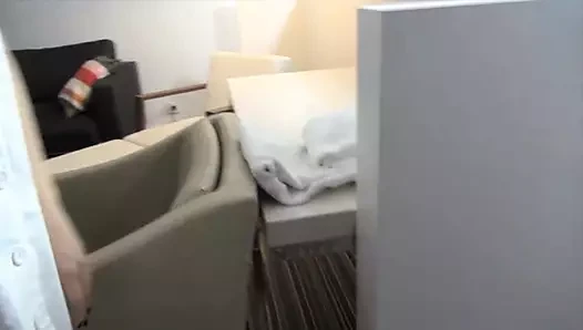 Cleaning Maid Likes the Shoes in His Room and Tries to Get Them for Sex