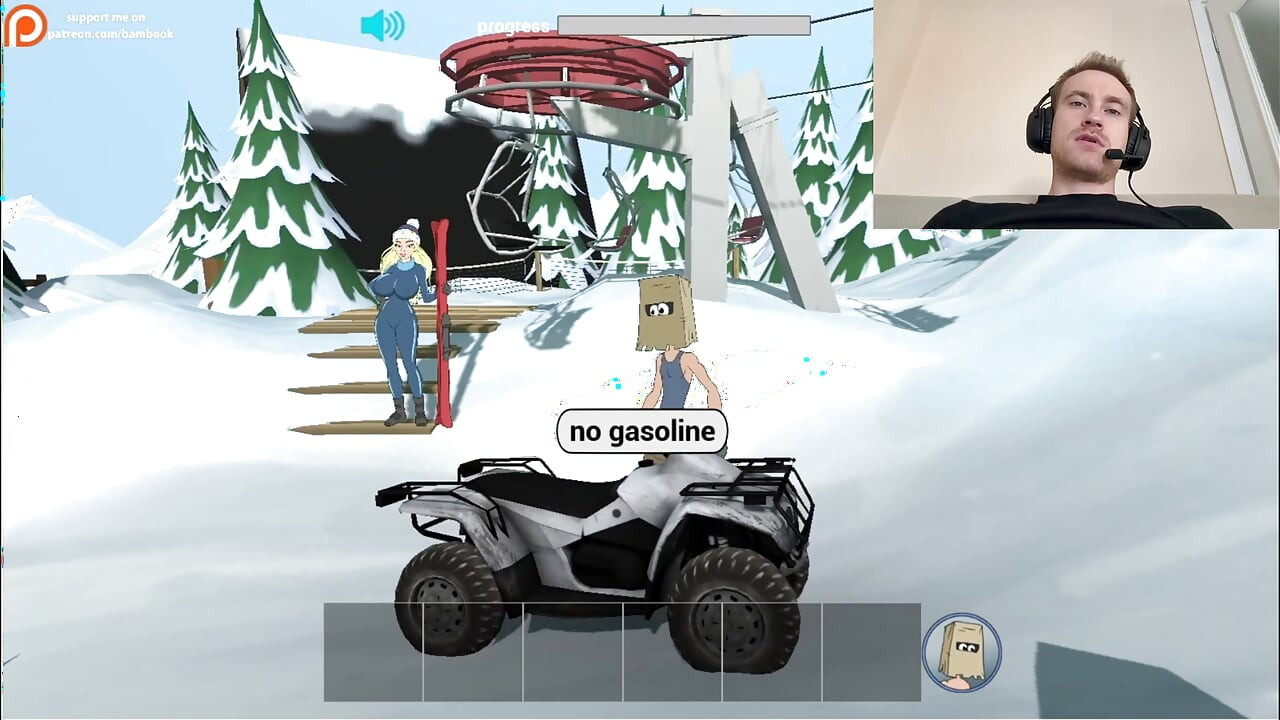 Fuckerman Winter Lovers - Fucked Juicy Woman In Game