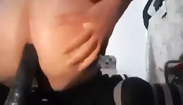 I rub my ass with a vibrator