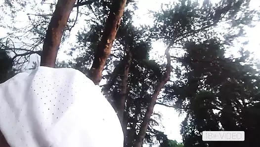 UNEXPECTED RAIN IN A PUBLIC PARK PUSHED US TO EXTREME ACROBATIC ASSFUCK