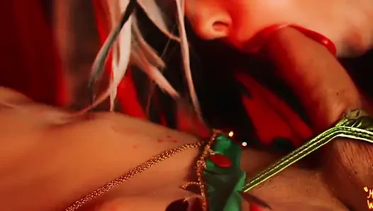 Genshin Impact. Arlechino made the Traveler dance for her - MollyRedWolf