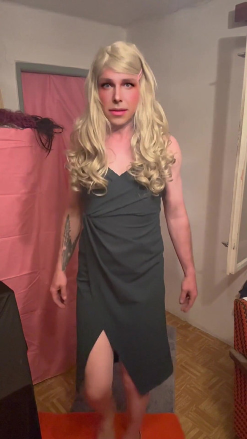 Sissy Crossdresser cat walk training | Clip 1