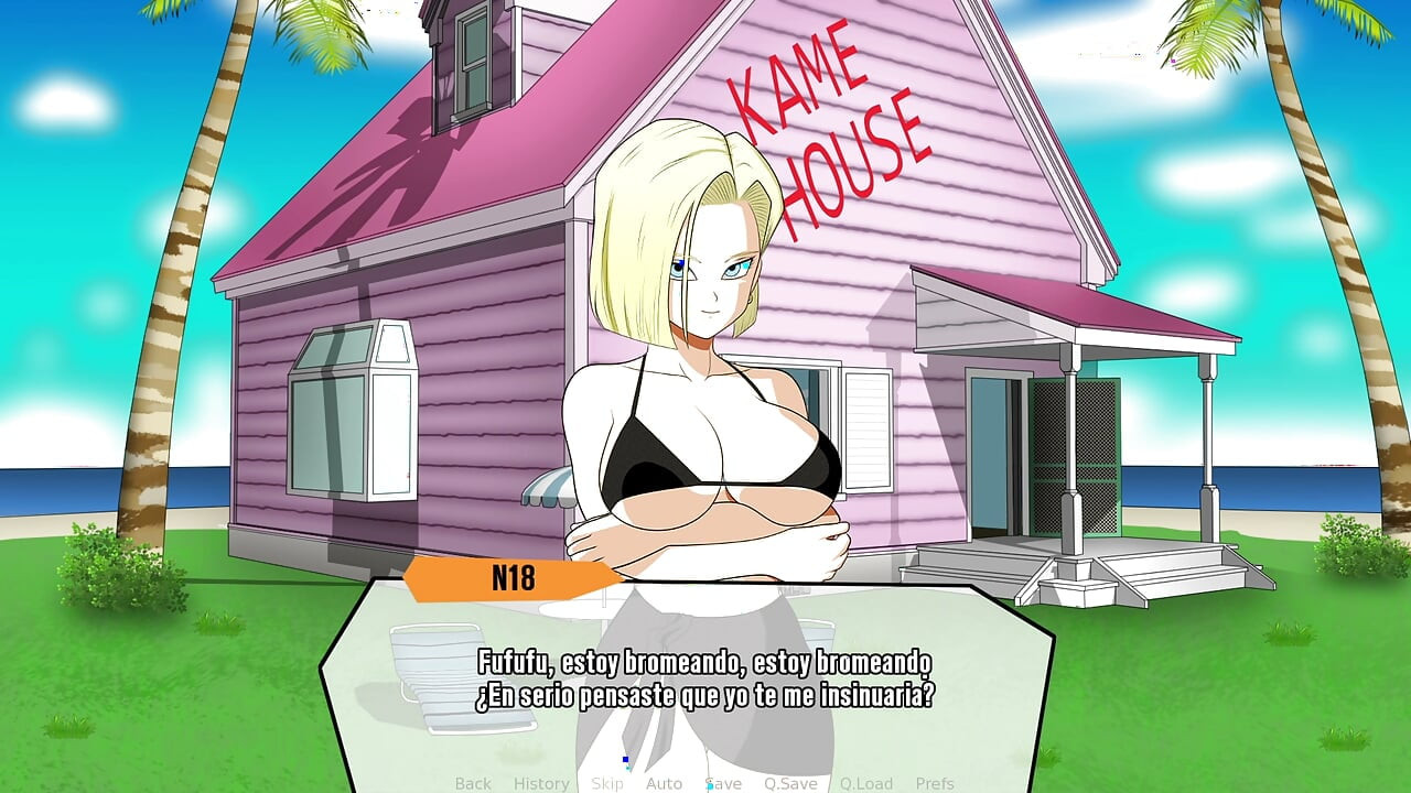 Hybrid Eroventures - Bikini Mini dari Android 18 yang Provokatif