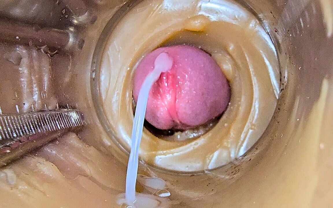 Camera Inside Deep Captures Huge Ejaculation of Sperm 2 Times