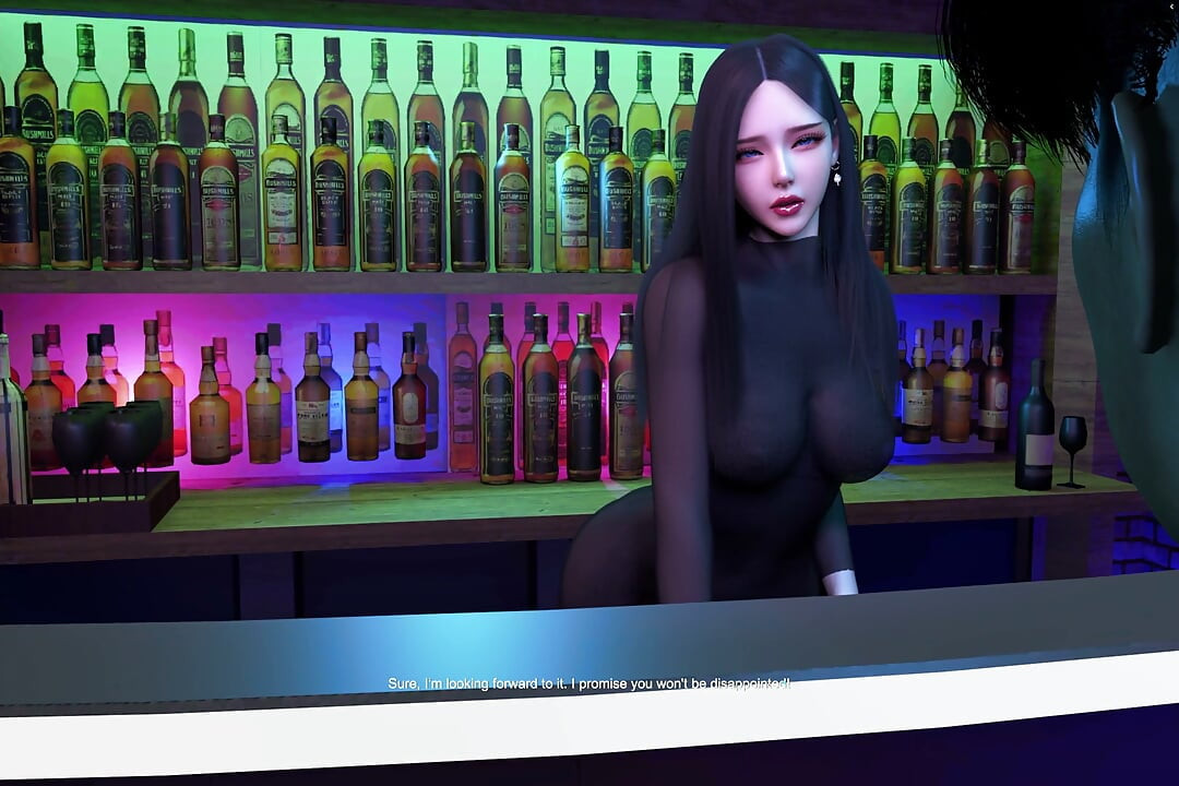 The Busty Bartender's Tempting Secret Service - 3D Animation 4K