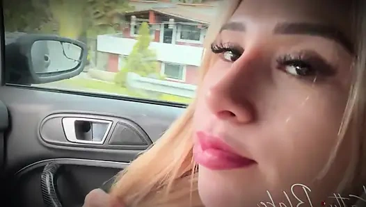 We fucked inside a tow truck while our car was being driven