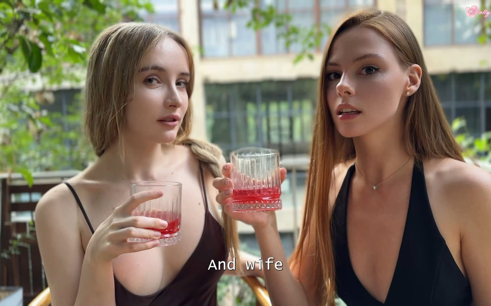 Threesome Sex on the First Date! Lucky Guy Fucks Two 19-year-old Stepsisters!