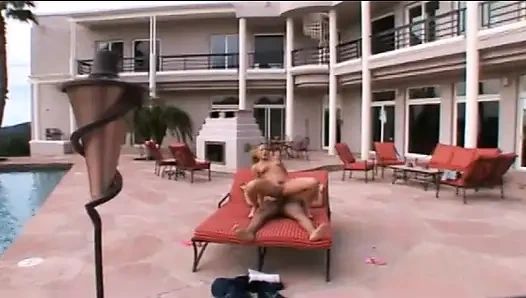 Large Breasted Young Blonde Slut Gets Fucked in the Ass by Black Cock