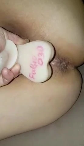 She masturbates for me with a big dildo ... PT 3  Fabio030