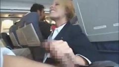 Stewardess aftrekken en pijpen