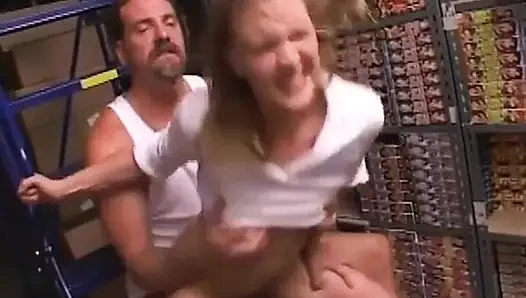 A Store Fingering Frenzy - Blonde Slut Squirting Everywhere