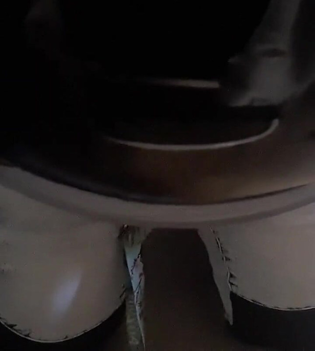 Leather jacket chastity fag