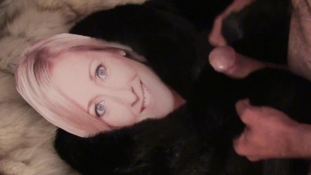 Playing with Vicky Gommersall in fur