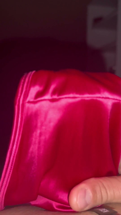 Red silky panties | Clip 1