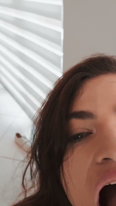 Tattooed Slim Brunette Fucked Doggy Style With Hair Pulled Hard | Clip 1