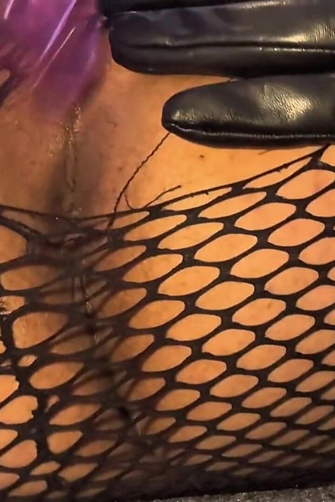 Horny Trans Use Pink Vibrator