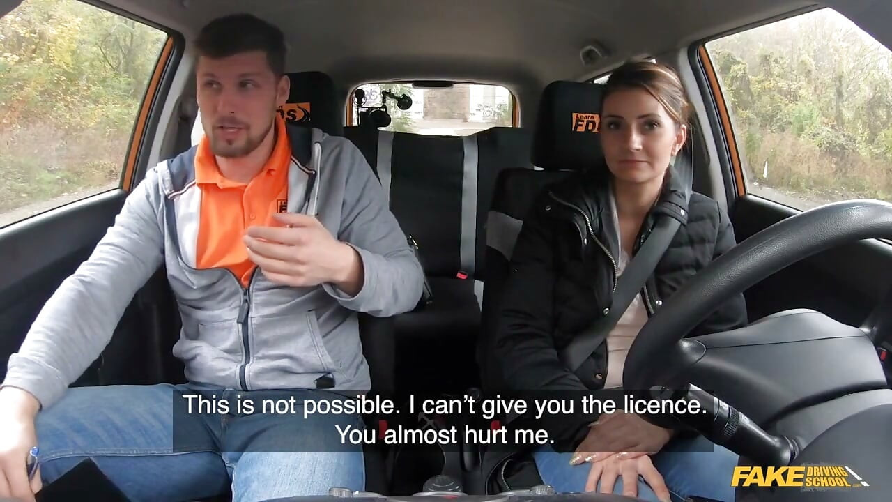 Fake Driving School - Suck a Cock Live Tictok Challenge