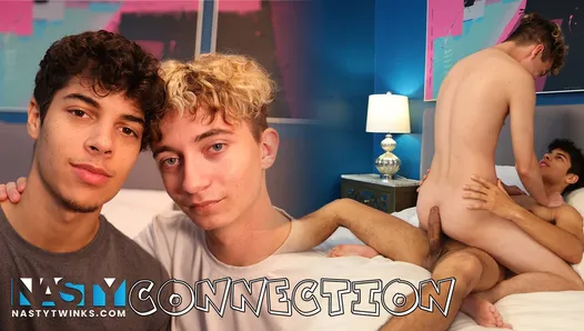 NastyTwinks - Connexion - rencontres de baise, Jordan et Caleb réalisent qu’ils devraient être ensemble - baise intime, romantique et torride
