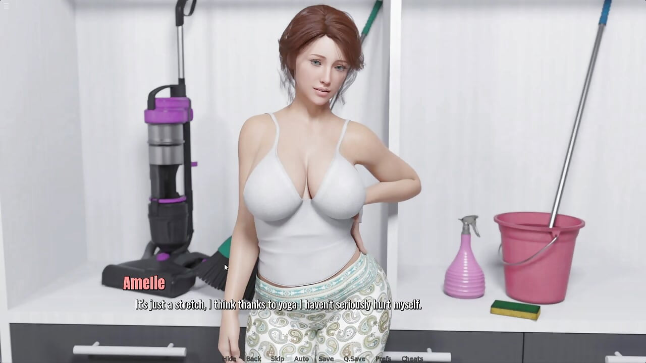 Stepmom Needs Help For Cleaning House Alex Rubbing Her Ass