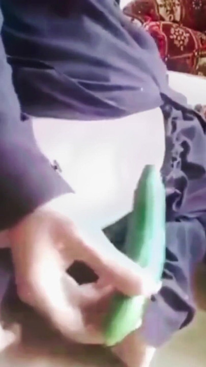 Desi Sissy ass ready for breed, using  cucumber | Clip 2