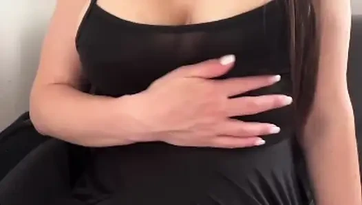 I love jerking off on my slut stepmom with big tits