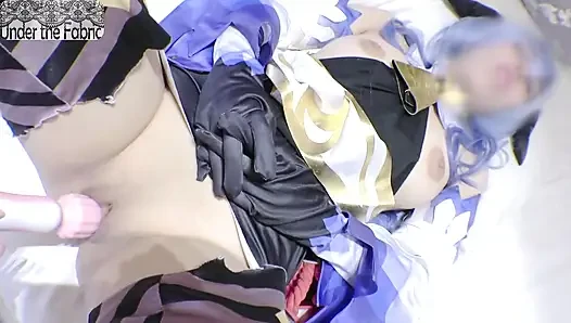 Wanita karir baker lagi asik cosplay akhir pekan, ganyu, bertema seks hardcore sampai klimaks