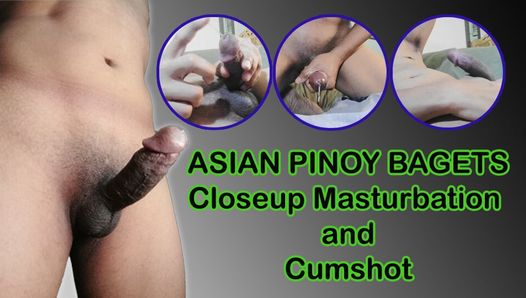 Asiatisches Pinoy masturbiert bis zum Abspritzen. fühlt sich beim Porno gucken zu geil
