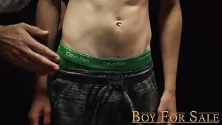 BoyForSale Rich DILF Felix Kamp gets cute smooth twink to cum twice